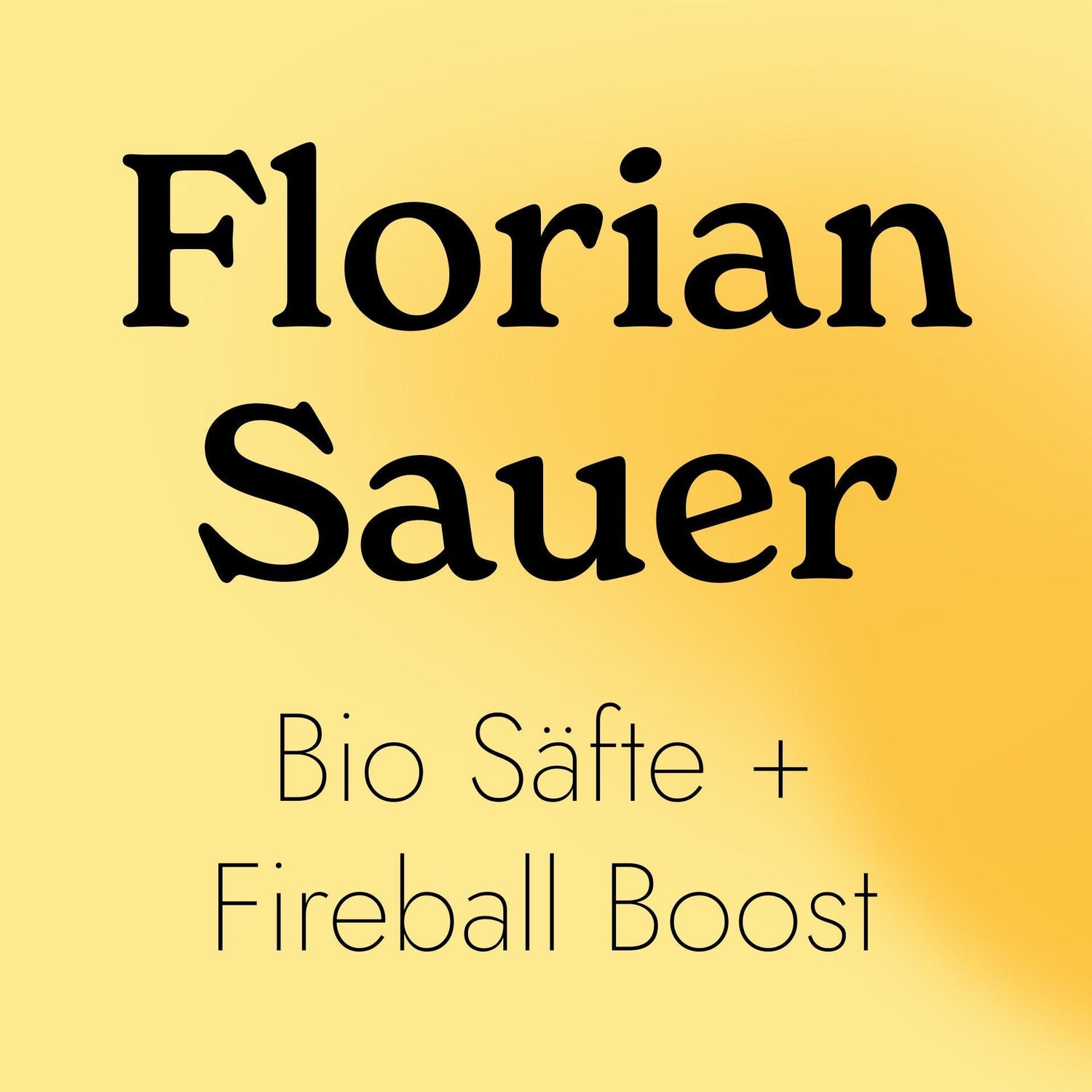 Bio-Säfte zum Saftfasten mit Florian Sauer + Fireball - I·DO