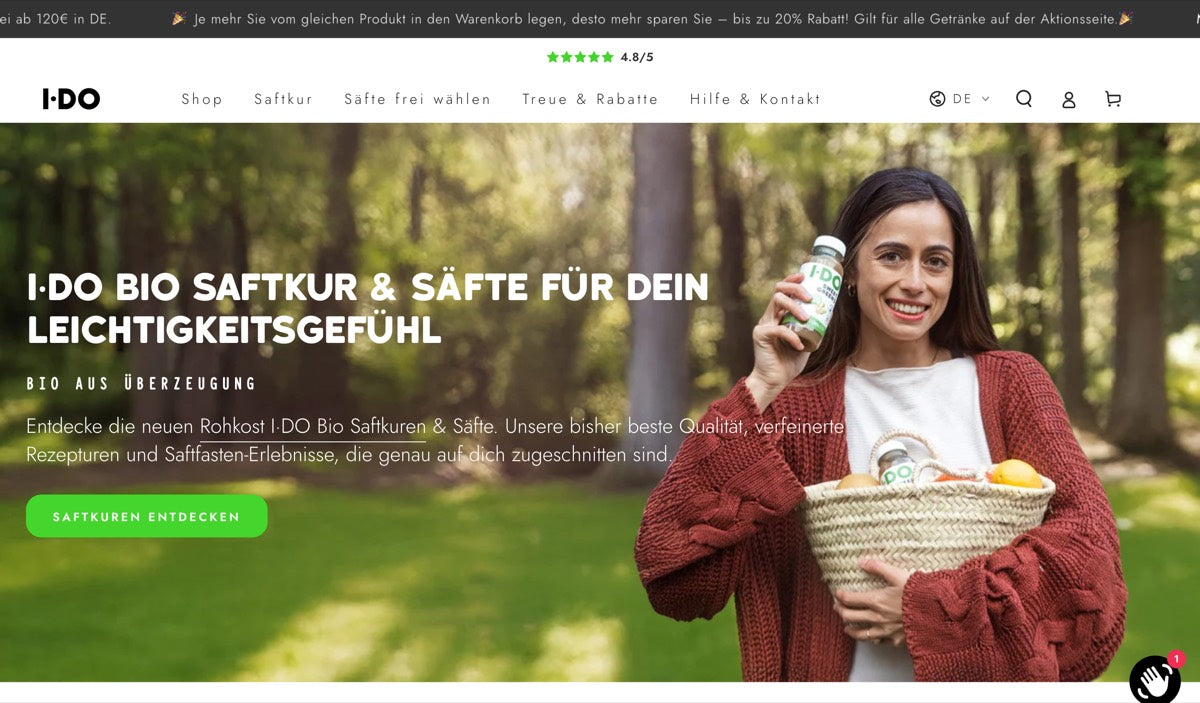 Homepage nachher